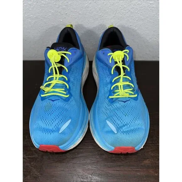 Hoka One Bondi 8 Men's Size 11 D Running Shoes Virtual Blue Swim Day 1123202 VSW - Picture 2 of 12